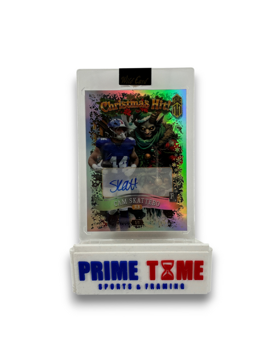 Cam Skattebo Giants Signed Christmas Hit 1/1 Holiday Hits