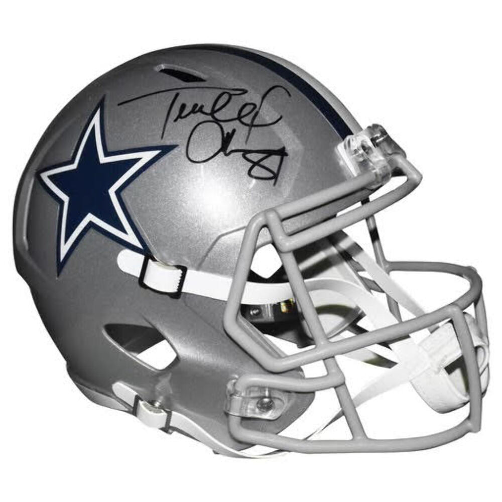 Dallas Cowboys Terrell Owens Hand Signed Autographed Full Size Replica Helmet wi