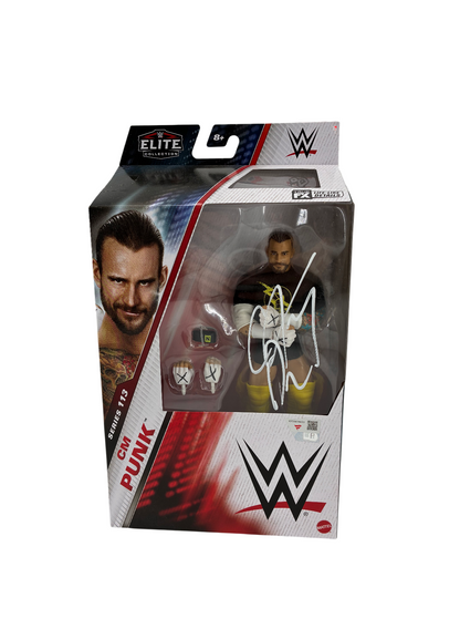 CM Punk Signed Autographed Series 113 Elite Figurine Fanatics Authentic