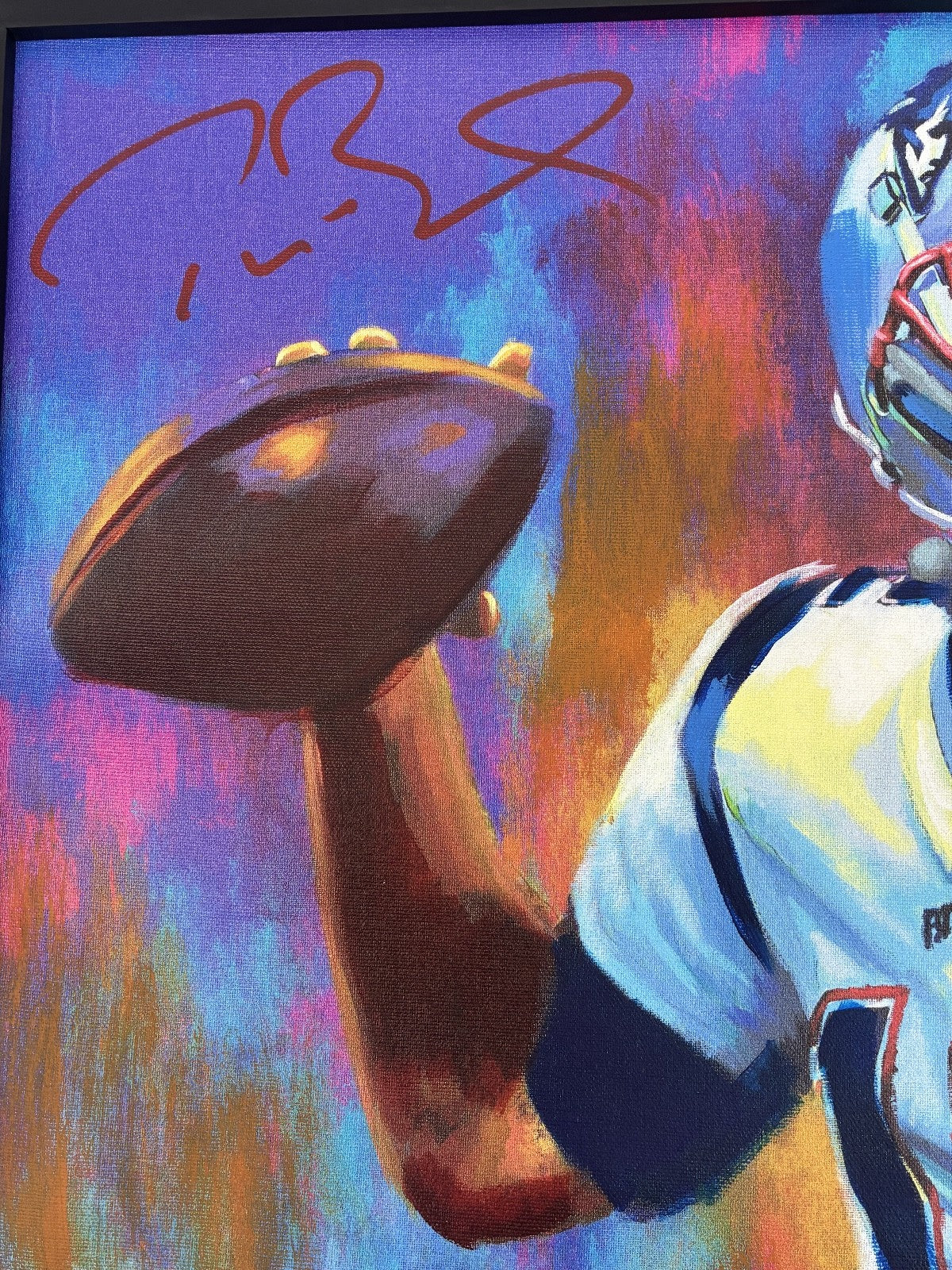 Tom Brady Signed Autographed Framed Patriots 16X20 GICLEE LE10 2/10 Fanatics COA