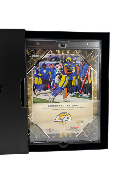 Puka Nacua 2025 Fanatics Emanate Orange /25 Rams 8x10 Autographed Read