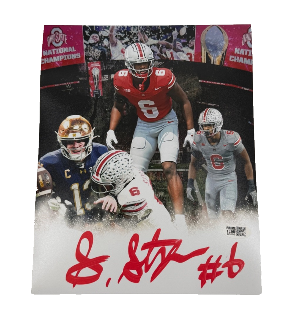 Sonny Styles Signed Autographed Buckeyes 8x10 Photo Prime Time Witness