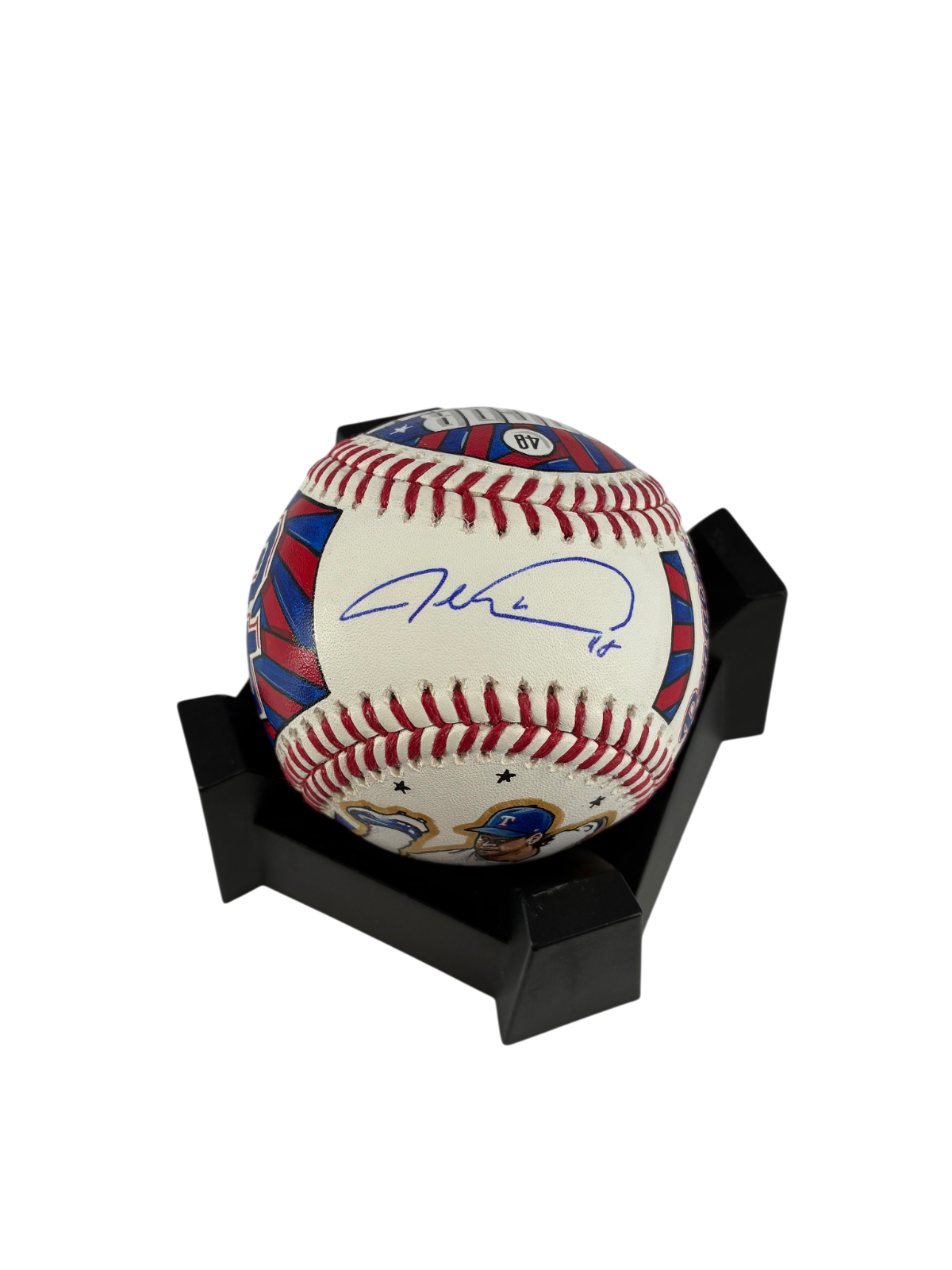 Jacob deGrom Signed Autographed 1/1 Artist Baseball MLB/Fanatics COA