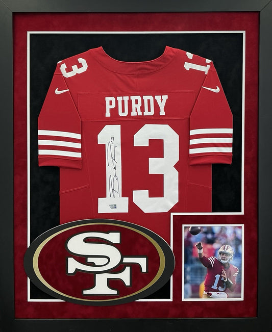 Brock Purdy 49ers Signed Autographed Jersey Custom Framed Fanatics COA