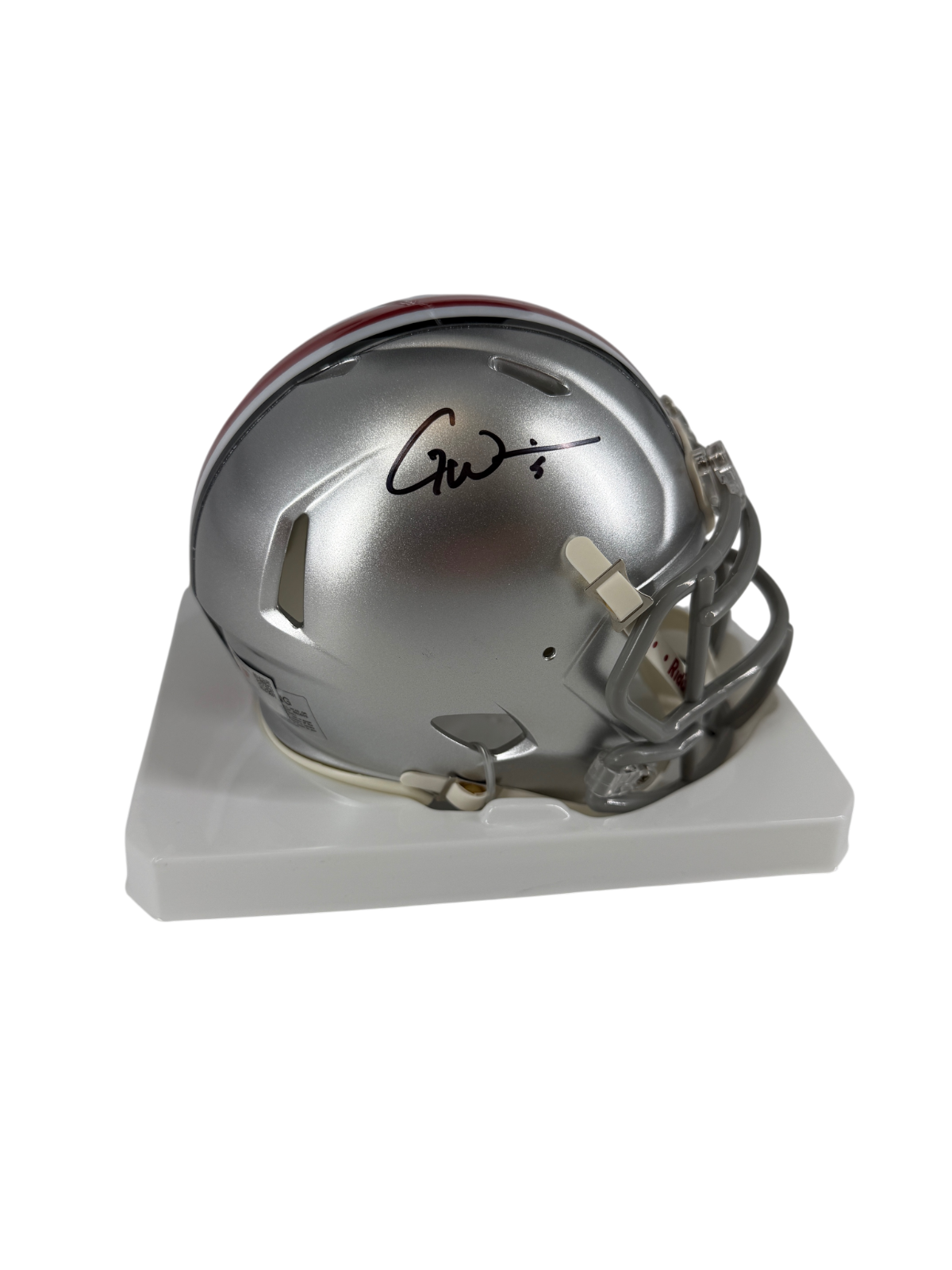 Garrett Wilson Signed Autographed Buckeyes Mini Helmet Fanatics Authentic