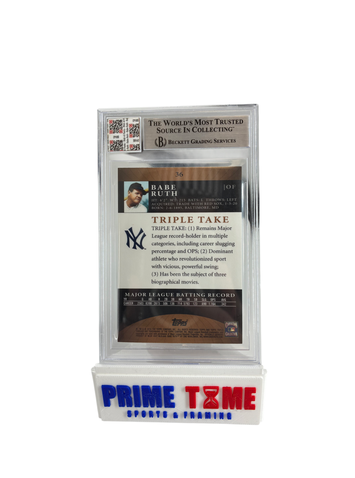 Babe Ruth Yankees 1940-41 Worn Pants Jersey Fusion Beckett Graded