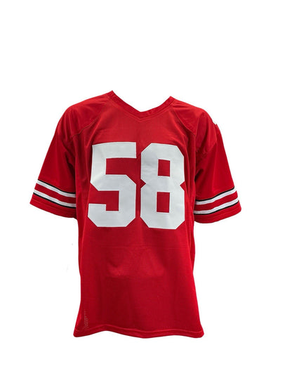 Ty Hamilton Signed Autographed Buckeyes Red Custom Jerseys Coa