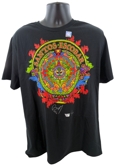 Santos Escobar Signed Autographed WWE Sun Stone Shirt Limited Fanatics Authentic