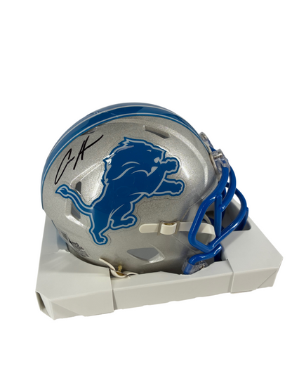 Aidan Hutchinson Signed Autographed Lions Mini Helmet Fanatics Authentic