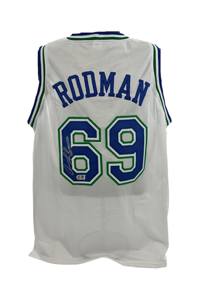 Dennis Rodman Signed Autographed Mavericks Custom Jersey SWAU COA