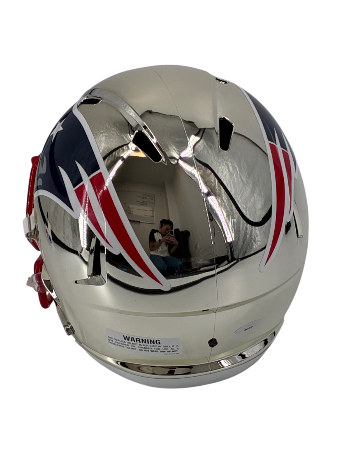 Tom Brady Signed Autographed Patriots Chrome Full Size Replica Helmet TRISTAR