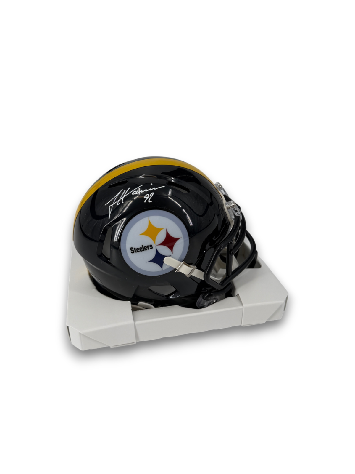 James Harrison Signed Autographed Steelers Mini Helmet Prime Time Witness