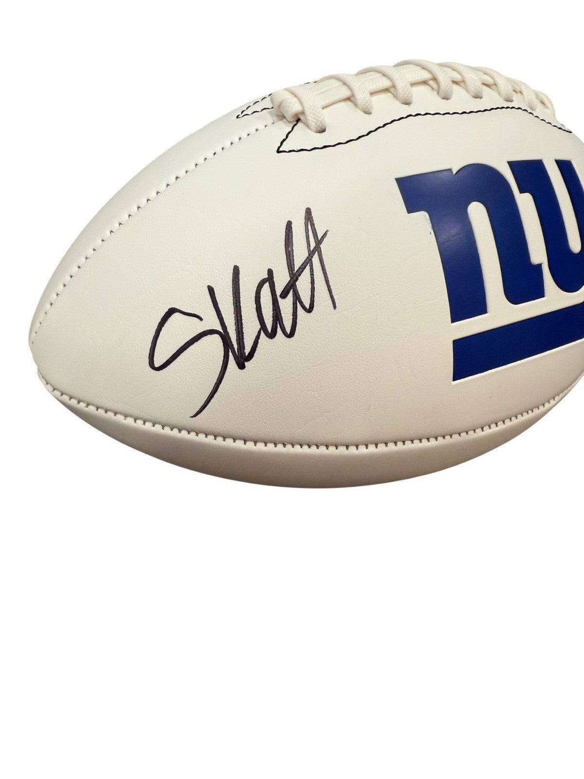 Cam Skattebo Signed Autographed Giants Logo Football Fanatics COA