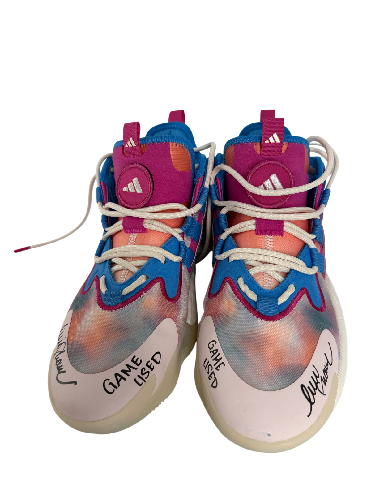 Sophie Cunningham Signed Autographed Game Used Fever Adidas Shoes Prime Time