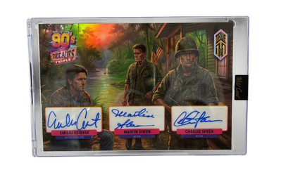 Wild Card 90's Decades Emilio Estevez, Charlie Sheen, Martin Sheen Auto 1/1