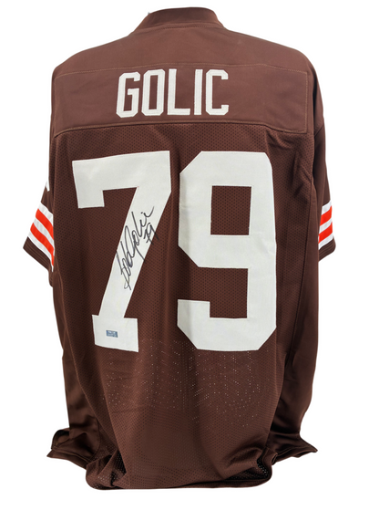Bob Golic Signed Autographed Browns Custom Jersey Prime Time Witness