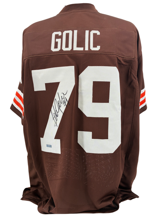 Bob Golic Signed Autographed Browns Custom Jersey Prime Time Witness