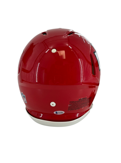 Travis Kelce Signed Autographed Chiefs FS Rep Helmet BAS COA