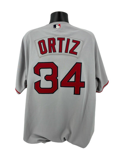 Boston Red Sox David Ortiz Autographed Pro Style Grey Jersey JSA Authenticated
