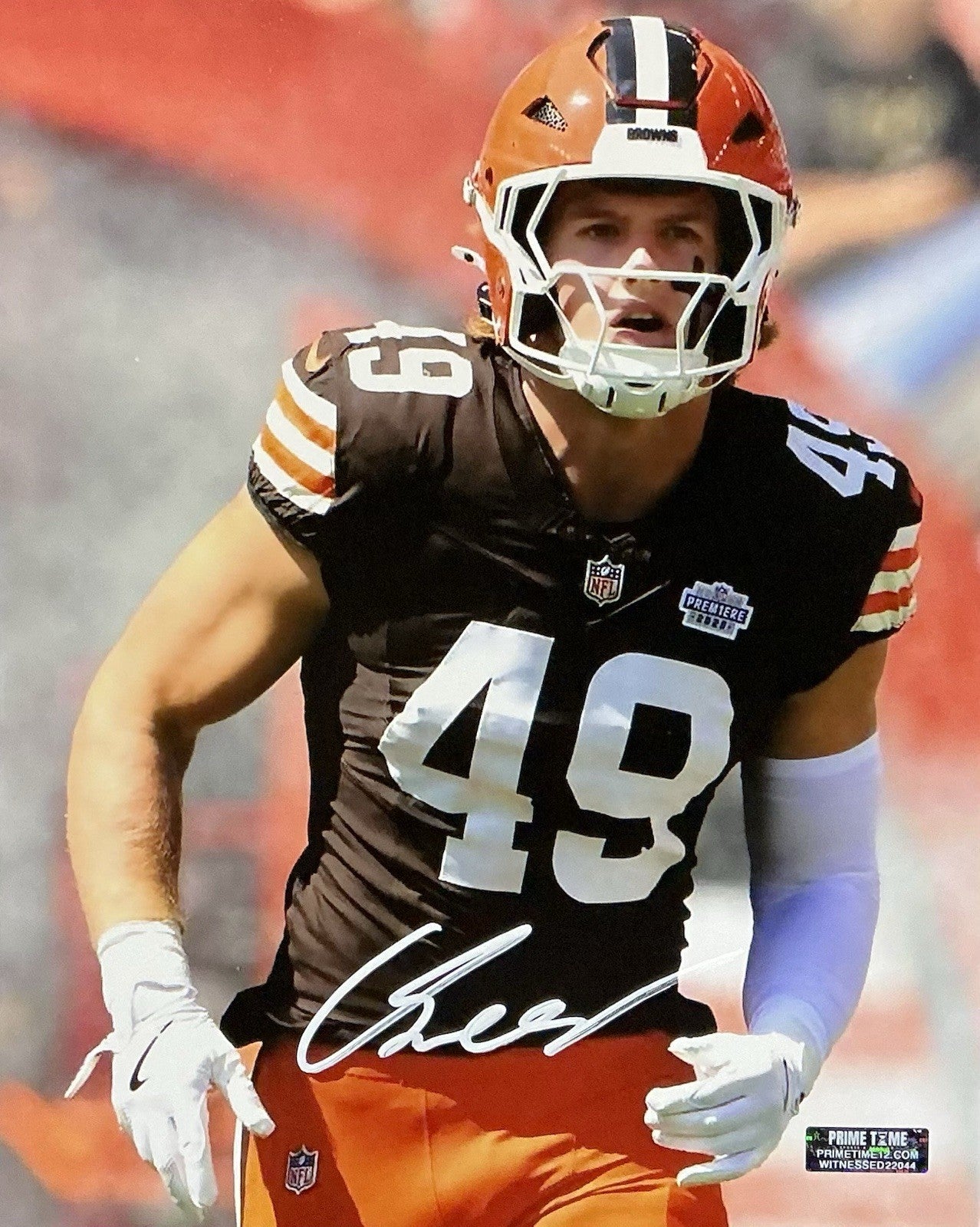 CARSON SCHWESINGER SIGNED AUTOGRAPHED BROWNS 8x10 Photo COA