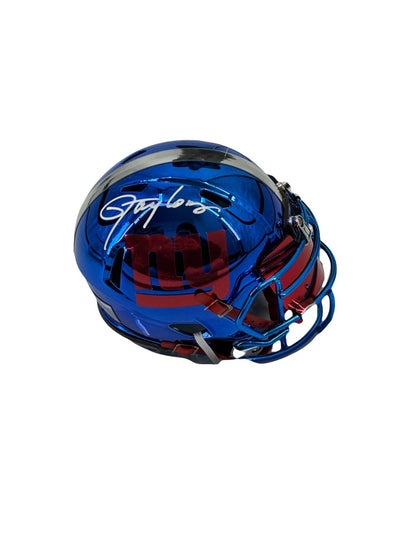 Lawrence Taylor Signed Autographed Giants Chrome Mini Helmet SWAU COA