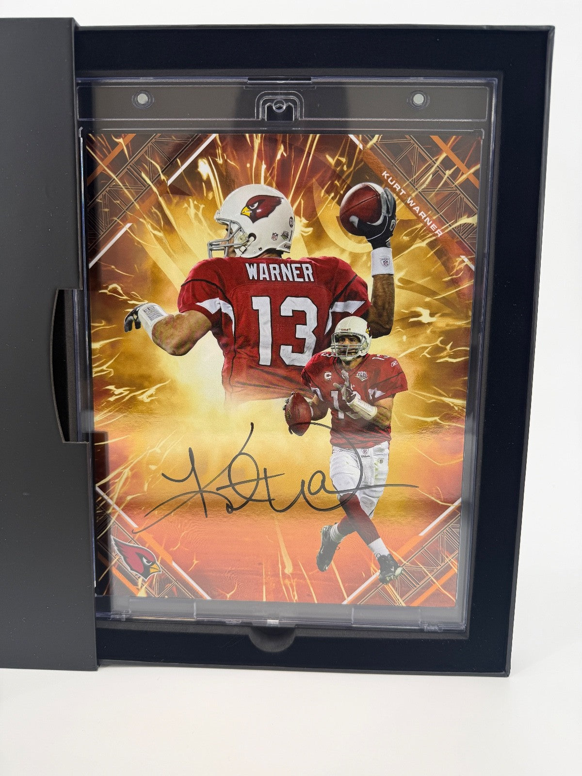 Kurt Warner Signed Autographed Cardinals 8x10 Fanatics Emanate Authentic