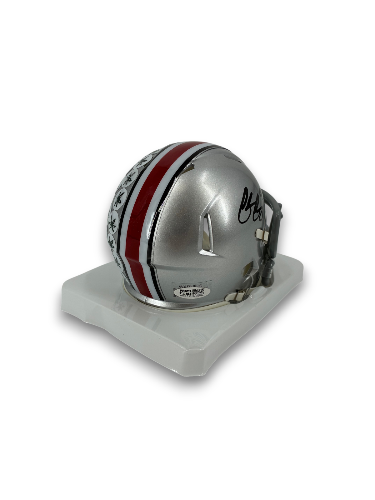 Caden Curry Signed Autographed Buckeyes Mini Helmet Prime Time Witness