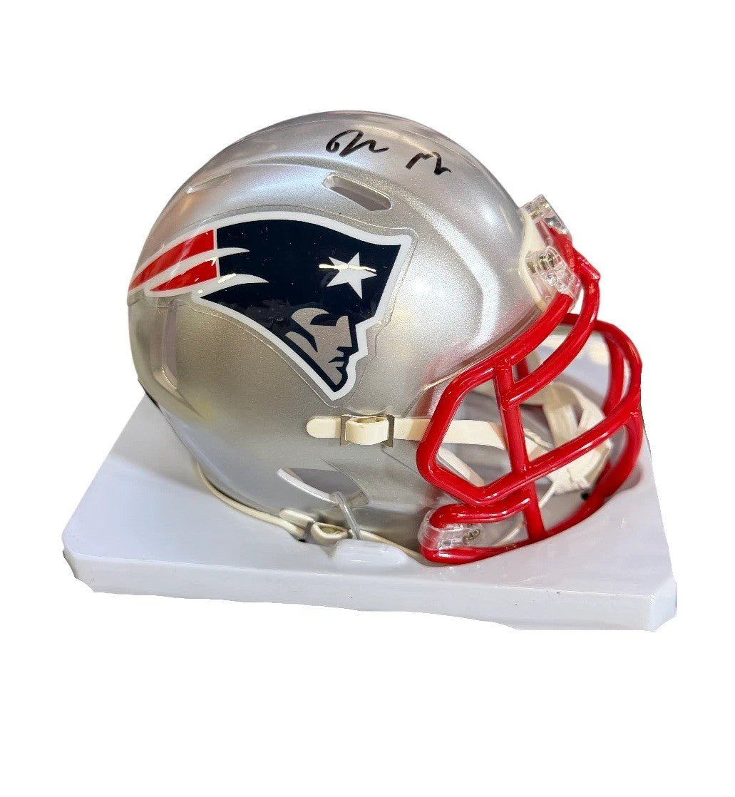 Drake Maye Signed Autographed Patriots Mini Helmet Fanatics Authenticated