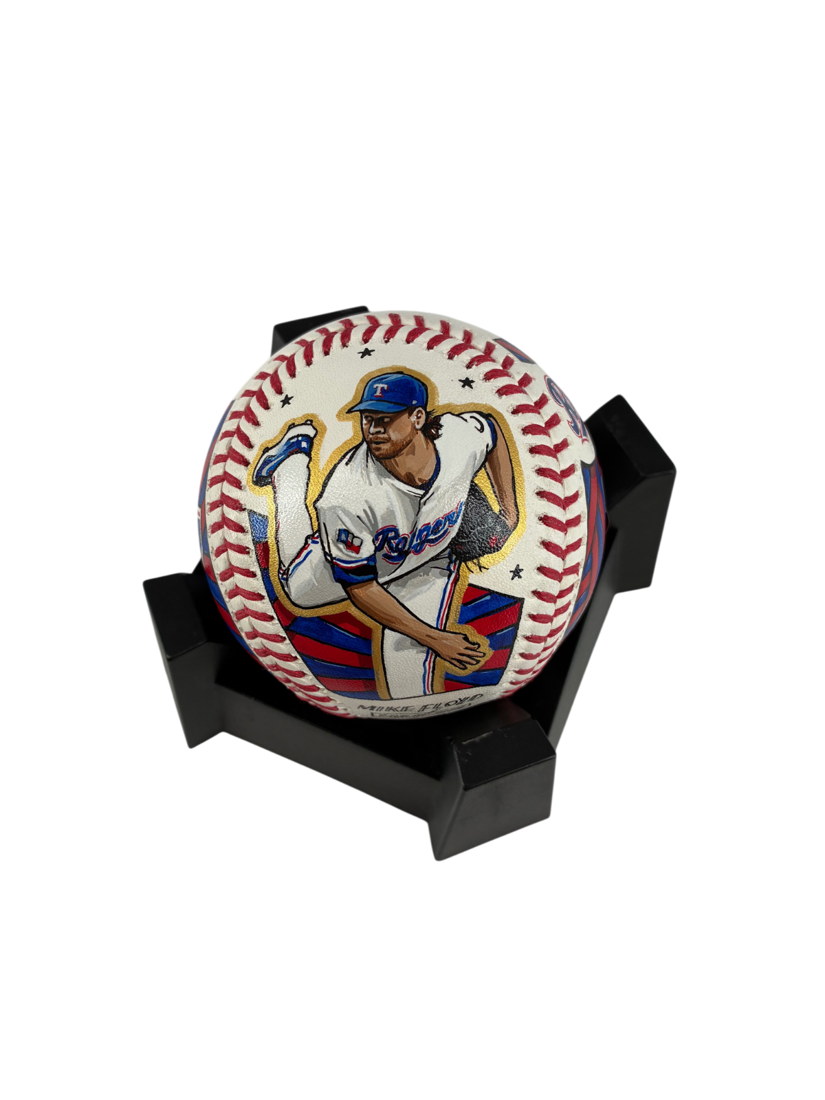 Jacob deGrom Signed Autographed 1/1 Artist Baseball MLB/Fanatics COA