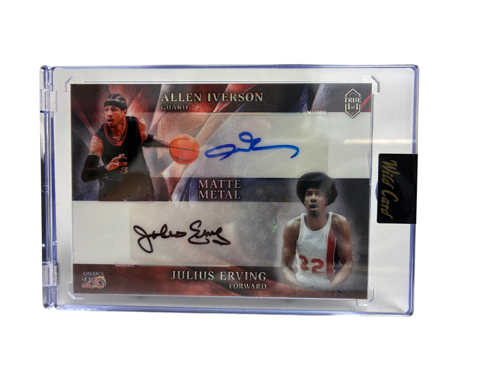 Wild Card Matte Metal 2026 Allen Iverson Autograph #MMPEGa5-AIA 76ers