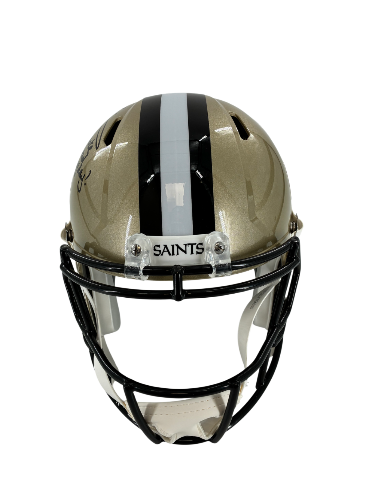 Ricky Williams Signed Autographed Inscribed Saints Speed FS Replica Helmet SWAU