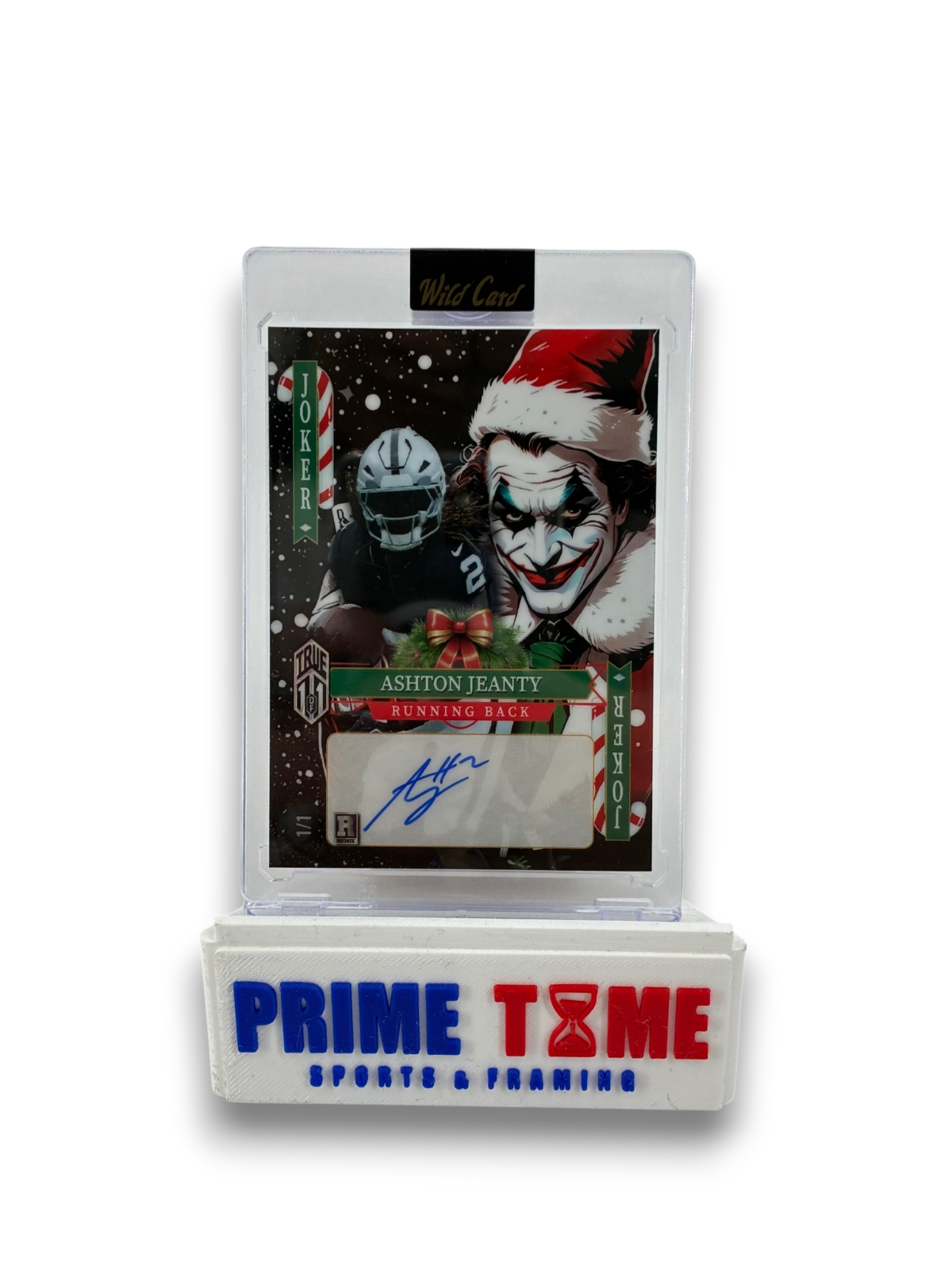 Ashton Jeanty TRUE 1/1 Joker Auto 2025 Wild Card Jokers Wild