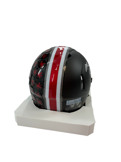 Mike Hall Jr Signed Autographed Buckeyes Speed Mini Helmet Prime Time Witness