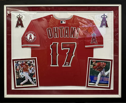 Shohei Ohtani Framed Authentic Angels Jersey Rookie Year Signature Fanatics COA