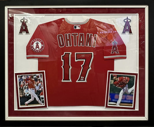 Shohei Ohtani Framed Authentic Angels Jersey Rookie Year Signature Fanatics COA