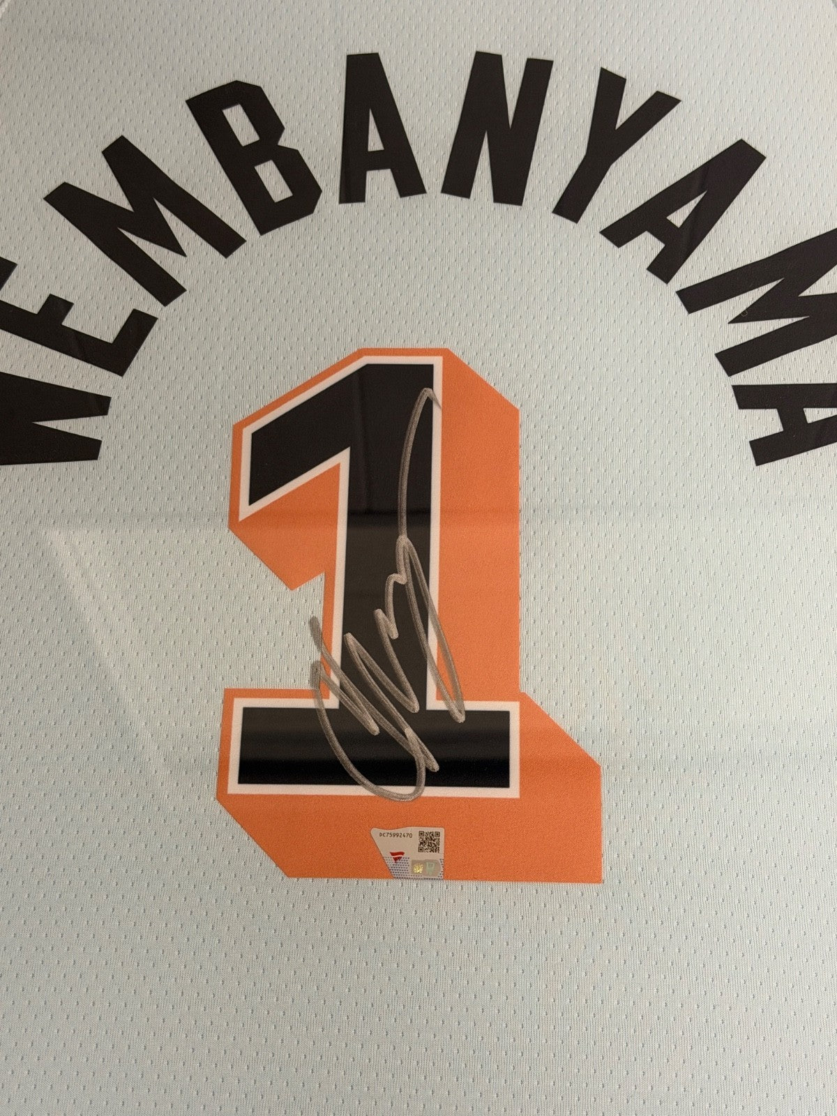 Victor Wembanyama Signed Autographed Spurs Nike Jersey Custom Framed Fanatics
