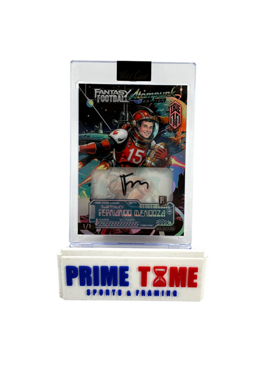 Fernando Mendoza Autograph Color Match True 1/1 Fantasy Football Atompunk