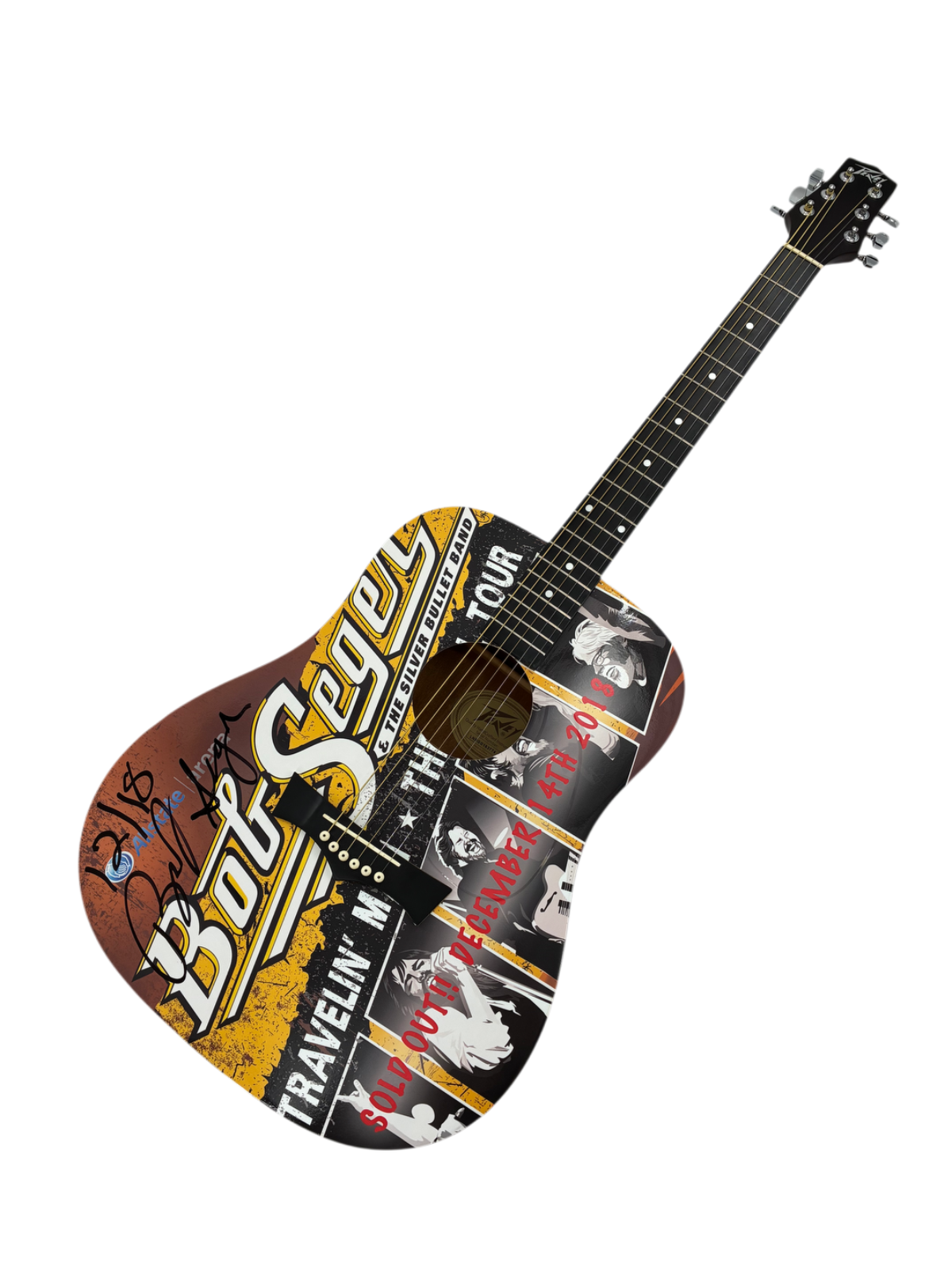 Bob Seger Signed Autographed Inscribed Guitar BAS COA