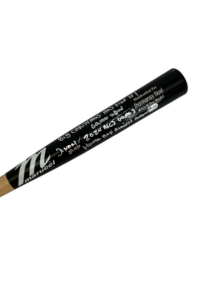 Jhonkensy Noel "Big Christmas" Signed Autographed Home Run ALCS Bat MLB COA