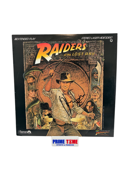 Harrison Ford Signed Autographed Raiders of the Lost Ark Signed Album Sleeve BAS