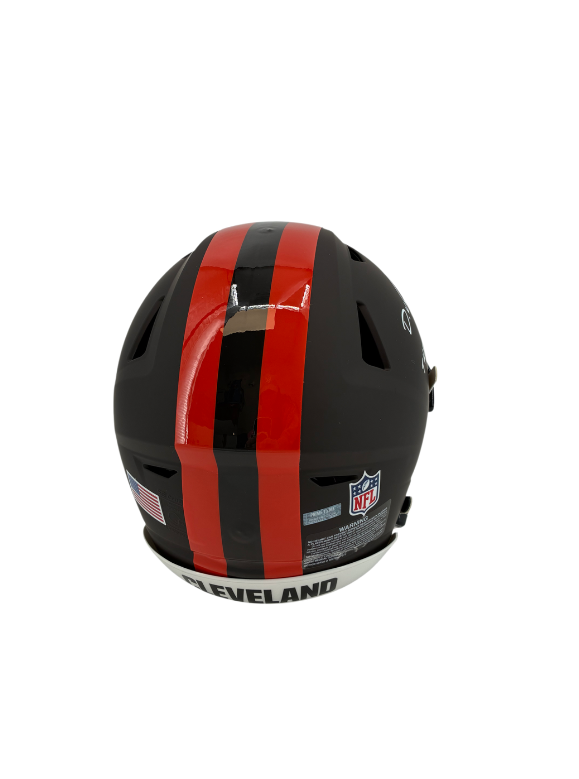 Denzel Ward Signed Autographed Inscribed Browns FS Helmet Prime Time Witness