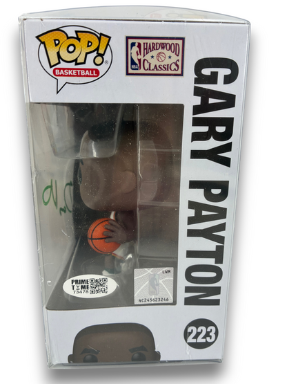 Gary Payton Signed Autographed Supersonics Funko Pop Prime Time Witness