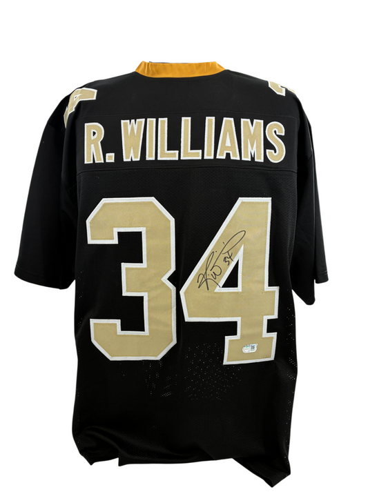 Ricky Williams Signed Autographed Saints Custom Jersey SWAU COA