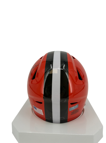 Bernie Kosar Signed Autographed Browns Speedflex Midi Helmet Prime Time Witness