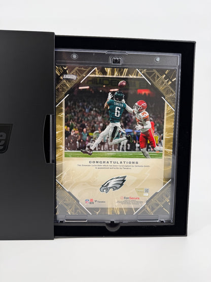 Devonta Smith Signed Autographed Eagles 8x10 Fanatics Emanate Authentic