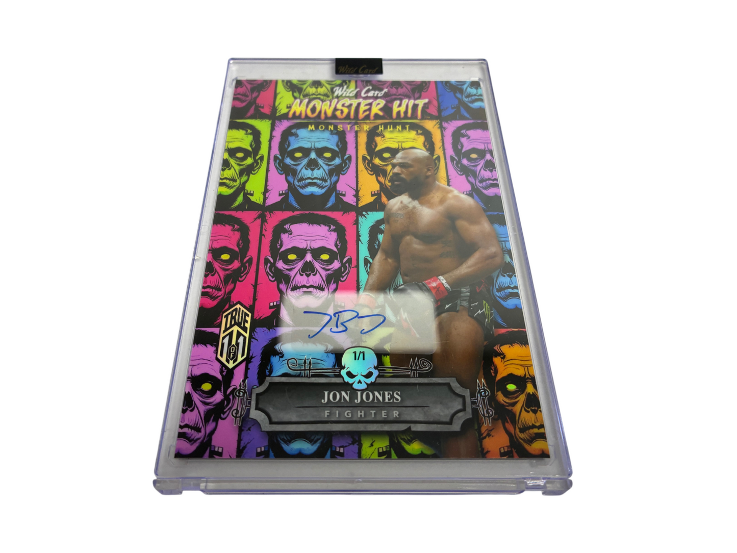 Jon Jones Wild Card Auto 1/1 Jumbo Monster Hit