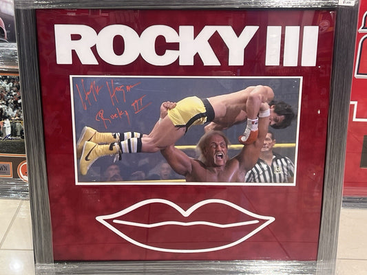 Hulk Hogan Signed Autographed Photo Custom Thunderlips Frame Hogan COA
