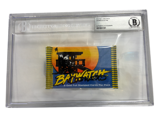Carmen Electra Signed Autographed BayWatch Trading Card Pack BAS