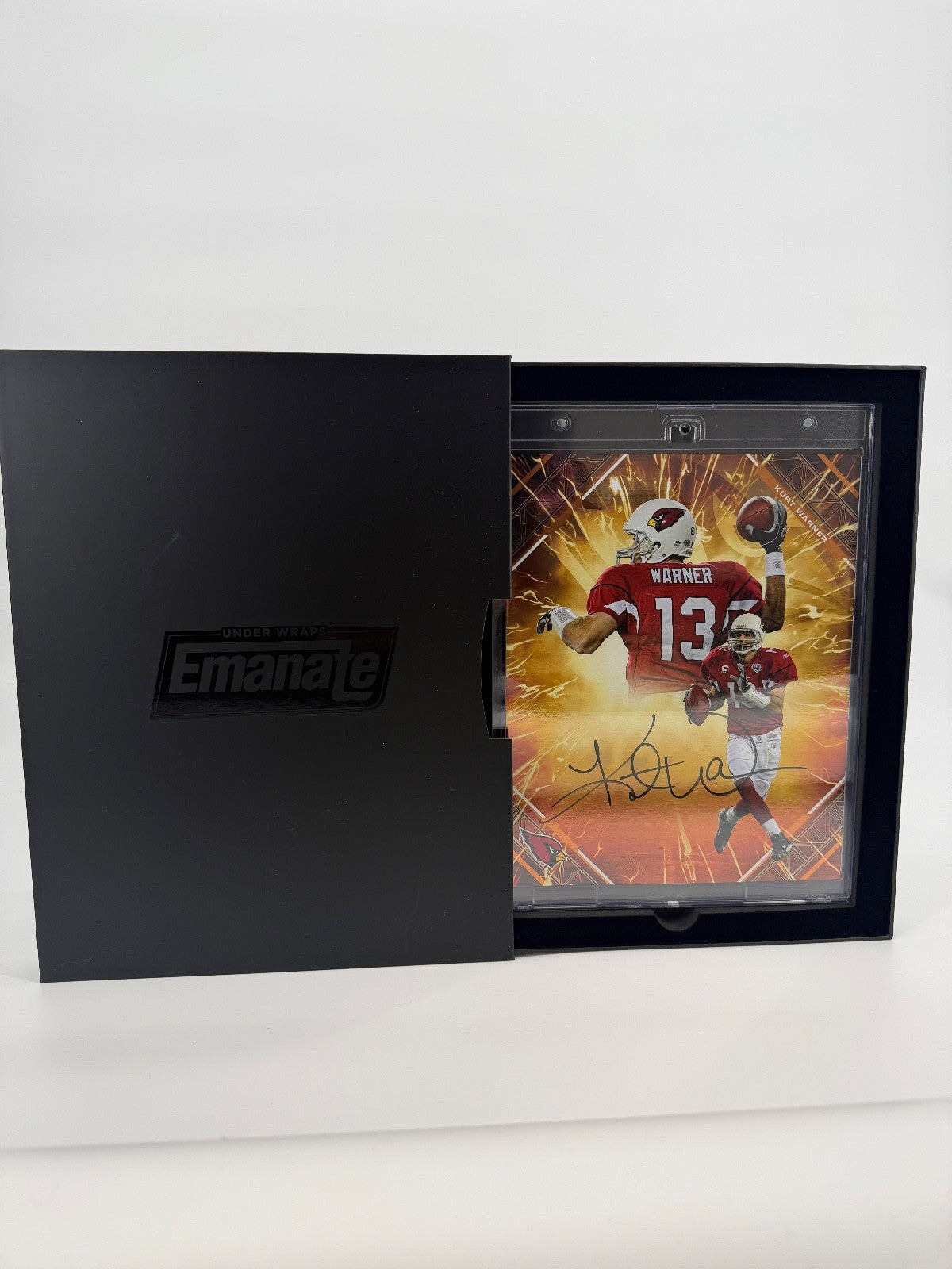 Kurt Warner Signed Autographed Cardinals 8x10 Fanatics Emanate Authentic