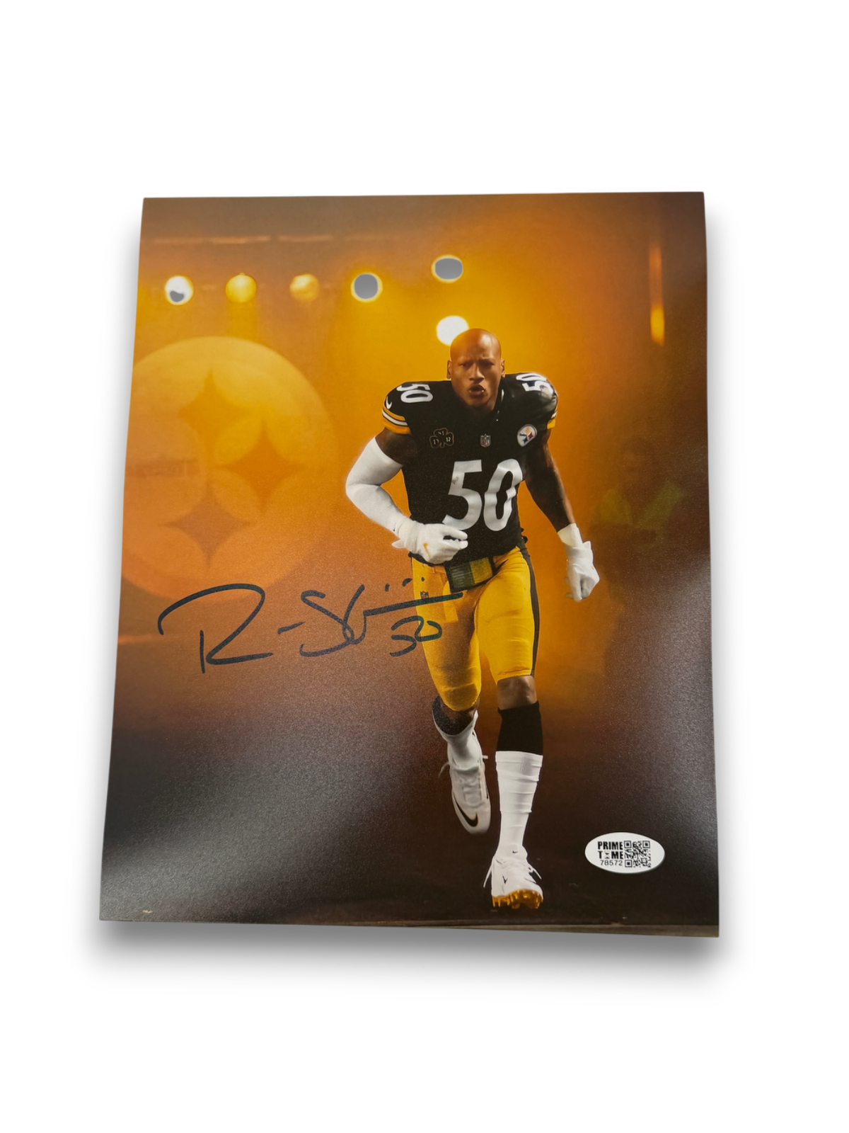 Ryan Shazier Signed Autographed Steelers 8x10 Photo Prime Time Witness